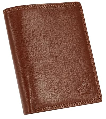Manza Geldbeutel Herren Geldbörse echtes Leder Börse Hochformat Portemonnaie RFID Schutz