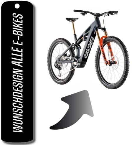 DK´s BikeDesigns Reflektierende Designschutzfolie für E-Bike Akkuabdeckungen und Unterrohr für alle E-Bike Modelle, Rahmenschutz eBike, Fahrrad Aufkleber, Bike Sticker