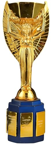 YYDSTES Football Jules Rimet Coupe Trophée Réplique Football Champions du Monde Trophées Fans Bureau Décoration De La Maison Affichage Ornements Souvenirs Objets De Collection Cadeaux