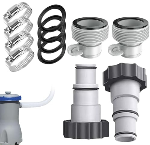 demaxiyad Poolschlauch Adapter Verbinder Pool Filtration Pumpe Schlauchadapter Effizienter Filterpumpen Schlauchadapter Pool Filtration Pumpe Schlauchadapter Schlauchumwandlung Ersatz für Pool