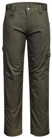 Portwest CD884 Super Work Trousers Durable Sitewear Kneepad Pockets Safety Cargo Pants Adjustable Fit Multi Function Construction Modern Workwear