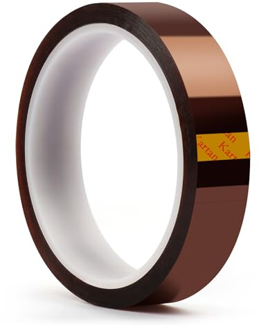 BEEYUIHF Hitzebeständiges Klebeband, Hitzebeständig 300 °C (572 °F), 20mm x 33m/108ft, Hohe Temperaturbeständigkeit Hochtemperaturband, Polyimid-Band zum Abdecken und Löten