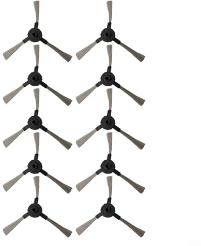 Set di 10 spazzole laterali compatibili con aspirapolvere robot VR 102 VR 201 per la pulizia profonda dei tappeti
