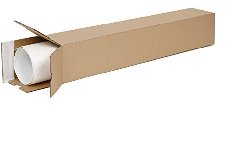 10 Versandhülsen eckig DIN A2 | Papprolle 435x105x105mm Versand ohne Sperrgutzuschlag | wählbar 10 bis 1600 Versandrollen