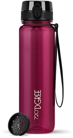 720°DGREE Trinkflasche „uberBottle“ Sieb – 6 Größen, über 40 Farben wählbar