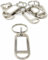 Kahns Trade Schlüsselanhänger aus Metall mit beschriftbarem Etikett - personalisierbar - extrem stabil - Anhänger mit Ring für Schlüssel, Gepäck und Haustiere - Silber 5 st.