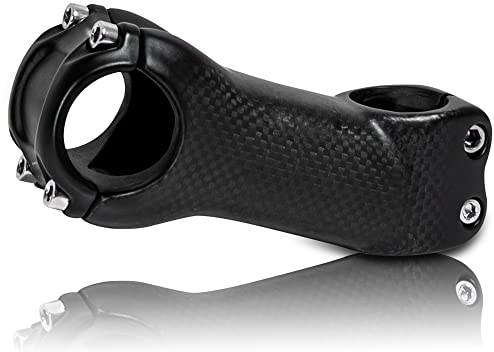 RXL SL Rennrad Carbon vorbau, MTB Bike Lenker vorbau 1-1/4 Mountainbike vorbau 31,8mm 3K Matte 6 Grad 90mm,Leichte Straße Kohlefaser Fahrrad vorbau