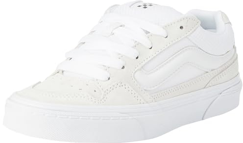 Vans Women's Caldrone Sneakers, Suede/Mesh White, 6 UK