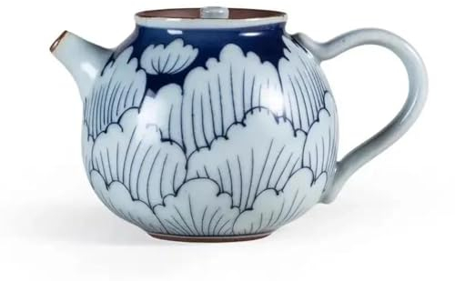 Tetera Juego De Té Tetera Cerámica Para El Hogar Juego Té Siteel Kung Fu Tetera Azul Y Blanca Taza Gres Japonesa Juego De Té Con Tetera