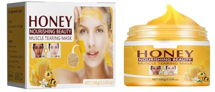 Honig Gesichtsmaske 100g - NATURKOSMETIK Anti Pickel, Mitesser Maske und gegen Akne - Anti-Aging Pflege für trockene und unreine Haut - Reinigungsmaske für Gesicht und Körper (100g)