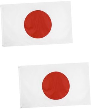 HANABASS 2 Pz Bandiera Del Paese Da Parata Bandiera Esultante Nazionale Giapponese Grandi Bandiere Esterna Del Paese Del Giappone Bandiere Per Stanza Bianca