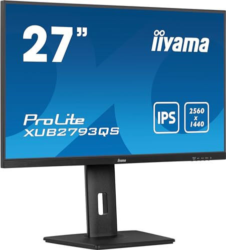 iiyama Monitor XUB2793QS-B7-27, IPS, 2560x1440/100Hz, 1H1DP, HAS