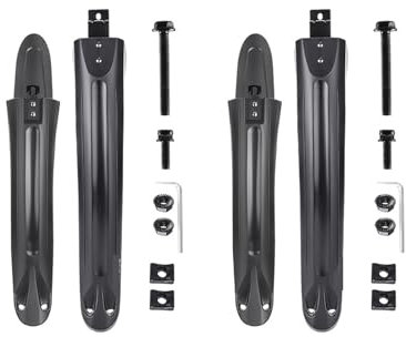 NihaoWXM Fahrrad Schutzblech 1/2 Sets Mountainbike Set 26-29 Universal Kotflügel Verbreitern Verlängerung Schlamm Schutz Schraube Feste Fahrrad Zubehör(2 Sets)