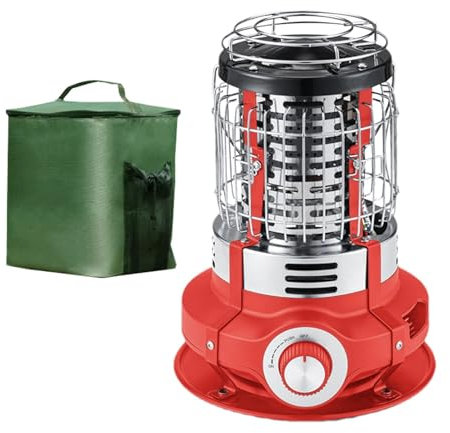 Pruojhw Riscaldatore esterno, riscaldatori esterni per patio,Bruciatore da campeggio portatile - Stufe da giardino per esterni Stufa elettrica leggera per garage da 1500 W per esterni e interni