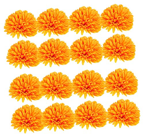 MUSISALY 50 Stück DIY Simulation Chrysanthemen Seidenblumen Dekoration Pflegeleicht Für Szenen-Layout Und Partydekoration