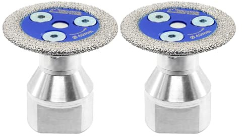 SHDIATOOL Mini Diamant Sägeblätter 40mm Trennscheibe M14 Gewinde für Marmor, Granit, Stein, Beton, Mauerwerk am Bohrer 2Stück