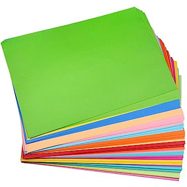KONTONTY 50stücke Farbiges Papier Zum Basteln Diy-papier Gemischt Farben Für Handarbeit Partydekorationen Schulprojekte