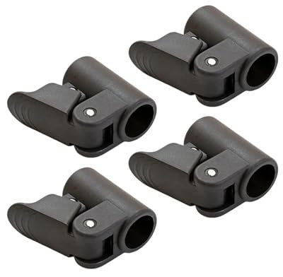 Diogeynu Verstellbarer Zeltstangen-Adapter-Anschluss für Zeltstange, Outdoor, Camping, Zelt, Befestigungsclip für Baldachin-Klemme, 4 Stück