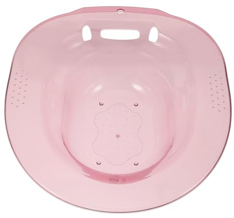 VALICLUD Sitzbadewanne Aus Pet-material Für Toilettensitz Pflegebecken Zur Behandlung Von Hämorrhoiden Und Postpartaler Pflege Einfach Zu Verstauen Mit Hängedesign Geeignet Für Haushaltstoi