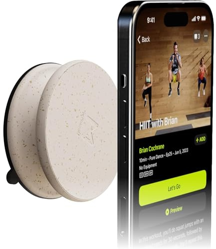 MirrorPlay porta cellulare magnetico a vuoto – Elegante supporto telefono padel per fitness, yoga, danza, viaggi e creatori – Compatibile MagSafe, iPhone, Android