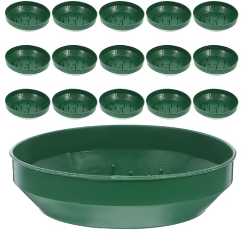 Angoily Bandejas Redondas de Plástico Base Reutilizable y Resistente 25 para Arreglos de Flores Profesionales para Centros de Mesa Decorativos