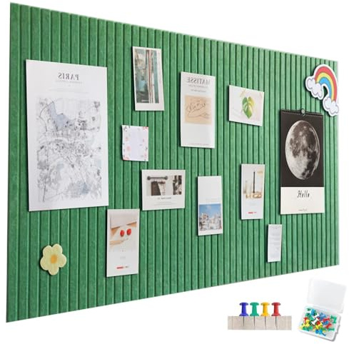 Anslagstavla stor självhäftande 90 x 120 cm – 12 stycken dekorativ anslagstavla av filt 30 x 30 cm för fotopinnvägg Memo Boards bulletin board väggdekoration vikbar fotopanel, pinvägg korkskiva