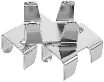 Hohopeti 3pcs Heavy Duty Double Rope Clamps Nickel Plated Secure Rope Tightener Clips for Cords Versatile Use in Climbing Sailing Pet Leashes and Horse Leads