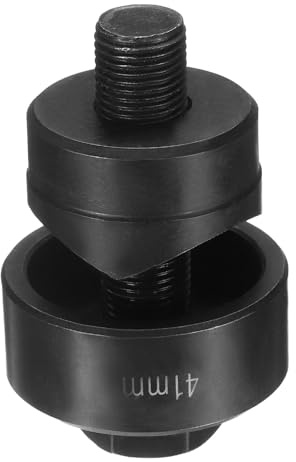 QUARKZMAN Emporte-Pièce À Tôle Perforation 41mm Acier À Roulement Découpe Précise Kit Manuel À Hexagone Externe Pour Plaque Métallique Évier Acier Inoxydable, Noir