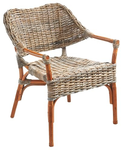 Kobolo Sessel Tara aus Rattan 59x60x78 cm Natur