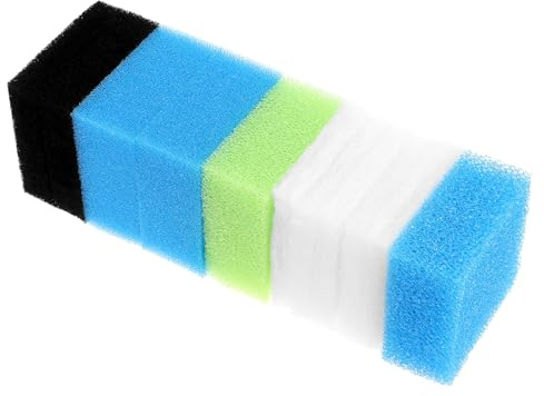 QWORK® 11 st akvariefilter svampset, ersättningsskumsvampar, kompatibel med Juwel Bioflow 3,0 M