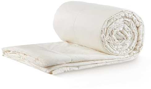 Sleep & Beyond myComforter 100% Washable Wool - Deep Relaxation - Friendly - Oeko - Luxurious Cotton Cover Regulate Temperature & Moisture - Four Season Bedding - Super King 110x98 inch
