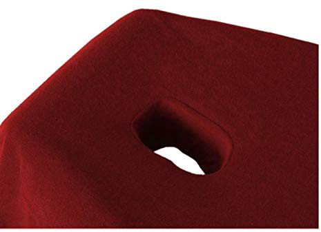 Exklusiv-Cad Heimtextil de Massage Drap Housse en éponge avec Nez Fente Marque, Tissu éponge, Bordeaux, 70-80x190-200 cm