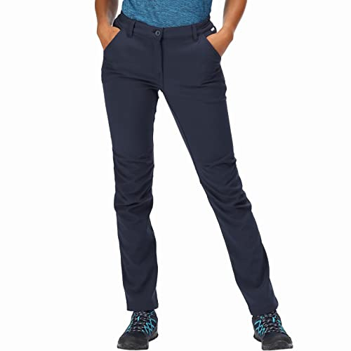 Regatta Women's Fenton Softshell Walking Trousers, Pantaloni Donna Eleganti Donne, Navy, 52