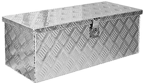 Trucky Truck Box Caisse de Transport Remorque Boîte à Outils Chequer Plaque en Alu D050
