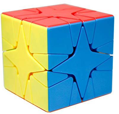 Oostifun MoYu MoFang JiaoShi Meilong Serie Unregelmäßiger Sternwürfel Aufkleberloser Würfel Klassenzimmer Smooth Twist Puzzle Cube Spezialspielzeug (Stickerless)