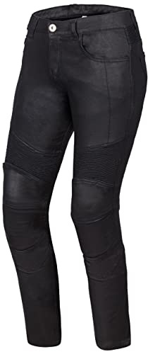 OZONE MOTO Roxy Lady Jeans da Moto Donna | Fodera in Fibra Aramidica | Protezioni per Ginocchia Livello 2 | Tasche per Protezioni dell'anca e del Coccige | Inserti Flessibili | Slim Fit