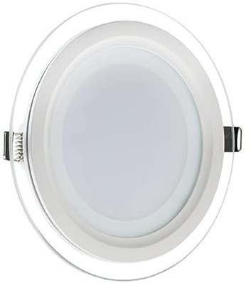 UNIVERSO PANNELLO LED SLIM ROTONDO DA INCASSO CON CORNICE IN VETRO 9W 780 LUMEN CCT 3000K - 4000K - 6500K