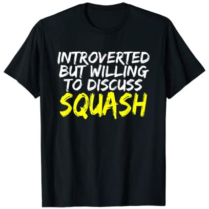 Squash Trainer Lustiger Squash Spruch Squash Spieler T-Shirt