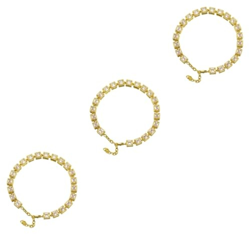 Angoily 3pcs Link Dog Collar Light Chain Pull Extender Fashionable Pet Chain for Dogs