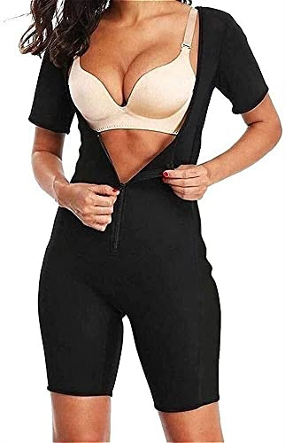 Tuta da Sauna in Neoprene da Donna Tuta Dimagrante for Bruciare I Grassi in Neoprene for Tutto Il Corpo Adatta for L'allenamento E La Tuta da Sauna in Palestra Sauna Dimagranti (Color : Noir, Size :