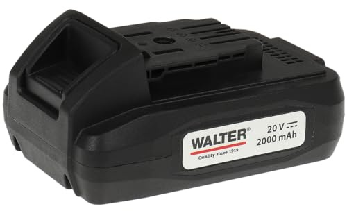 WALTER Li-ion Akku 20 V / 2000 mAh | Passend für den 3-in-1 Rasentrimmer, Hochentaster, Heckenschere, Ersatzgerät