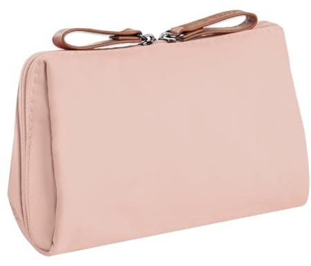 Petite Trousse de Maquillage de Voyage,Sac à Cosmétiques de Voyage Pochette Maquillage en Nylon Portable Mini Sac Cosmétique avec Fermeture à Glissière pour Femm