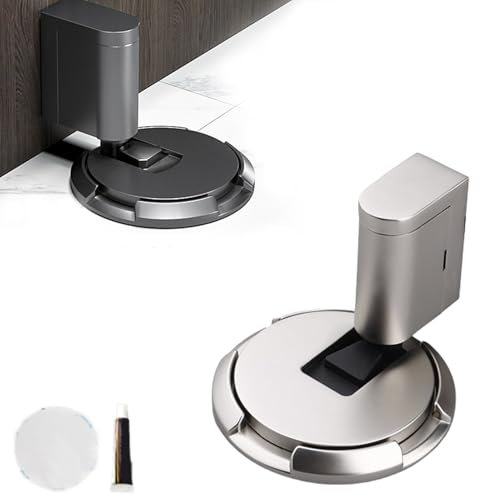 hoofus mechanischer bodentürstopper,Türstopper Einrasten,Türstopper Boden Selbstklebend Schwer Türhalter Tür Stopper Ohne Bohren Höhenverstellbarer Türpuffer,Door Stopper Magnetic,Türstopper Einrasten