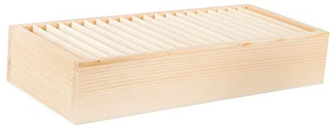 COHEALI Blumenverpackungsband-aufbewahrungsbox Geschenkkuchen-satinbandhalter Organizer-rack Holz-aufbewahrungs-organizer für Zuhause