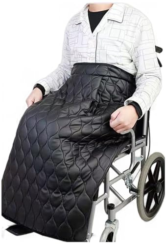 DEJIN Winter Thicken Warm Wheelchair Leg Cover, Adult Lower Body Wheelchair Blanket Waterproof And Windproof Sleeping Bag With Fleece Lined And Zipper For Winter Leg, Foot, And Back