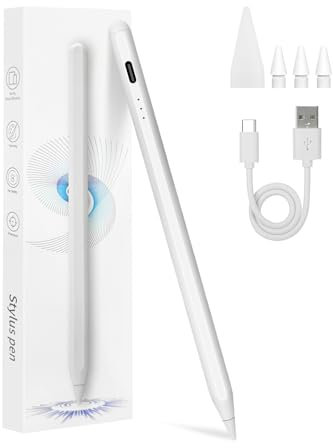 Stylus Pens for ipad 2018-2024,Jsdoin Bluetooth USB-C Fast Charging Pencil with Tilting Detection, High Precision and Palm Rejection Compatible with iPad 10/9/8/7/6th Gen,iPad Pro 12.9/11/13 Inch