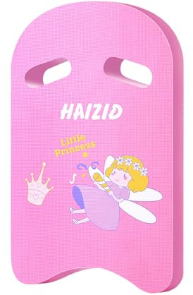 Yilceemy Tabla de Natación para Niños Tabla, Tabla de Natación para Niños a, Ayuda de Natación, Dibujos Animados de Ballenas, con Asa Perforada, Ayuda de Natación para Mejorar La Postura (Rosa)