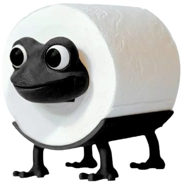 YALiya Frösche Toilettenpapierhalter, Frösche Aufbewahrung Toilettenpapier | Frösche Freistehend WC Papierhalter, Frösche Ersatzrollenhalter Klopapierhalter, Perfekt als Deko für Klopapierhalter