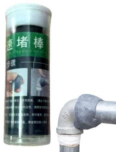 Putty de relleno de metal: compuesto de reparación de epoxi de servicio pesado, relleno de agujero de óxido | Putty epoxi de metal de resistencia industrial para automóviles, plomería, reparacio