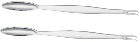 BIUDECO 2 Tenedores de Acero Inoxidable para Mariscos, Ligeros y Antideslizantes, Utensilios Multifuncionales para Cangrejo en Cocina Doméstica